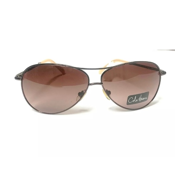 Cole Haan Aviator Sunglasse Brown C669 51 - Picture 2 of 4